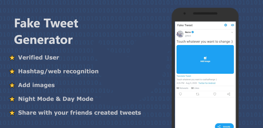 Fake Tweet v2.2.9.2 MOD APK (Premium Unlocked)