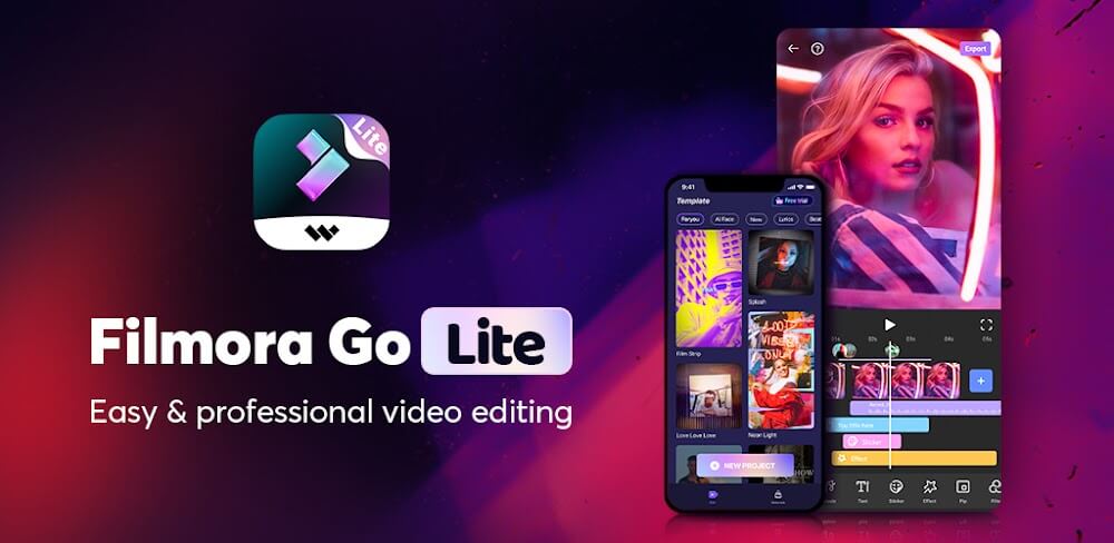 Filmora Lite v1.1.0.51 APK + MOD (VIP Unlocked)