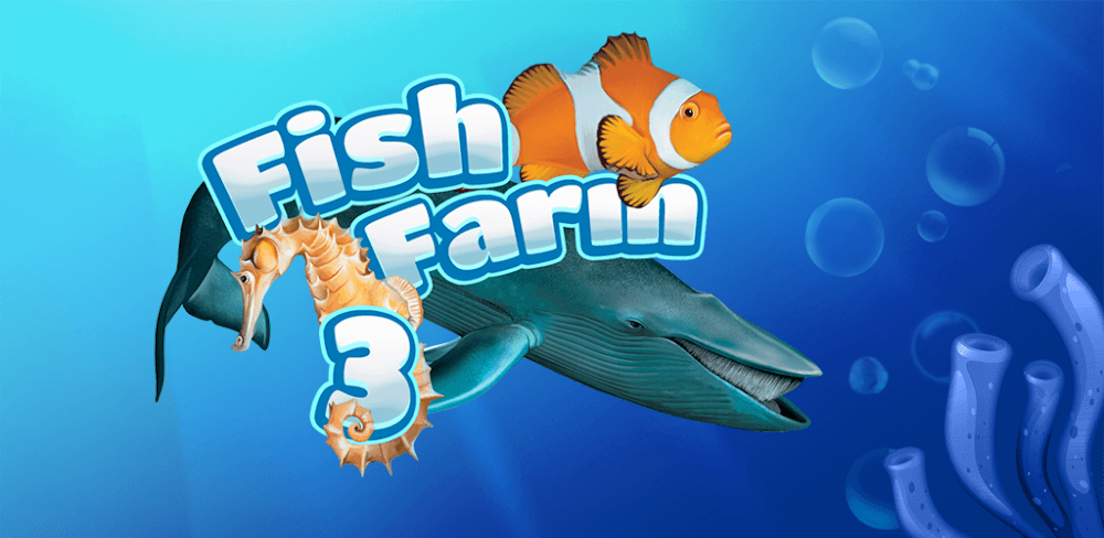 Fish Farm 3 – Aquarium v1.1.18.10.7180 MOD APK (Unlimited Money, XP, Menu)