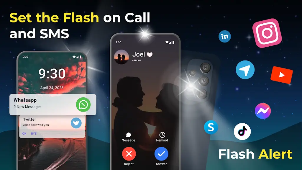Flash on Call v1.1.2.3 MOD APK (Premium Unlocked)