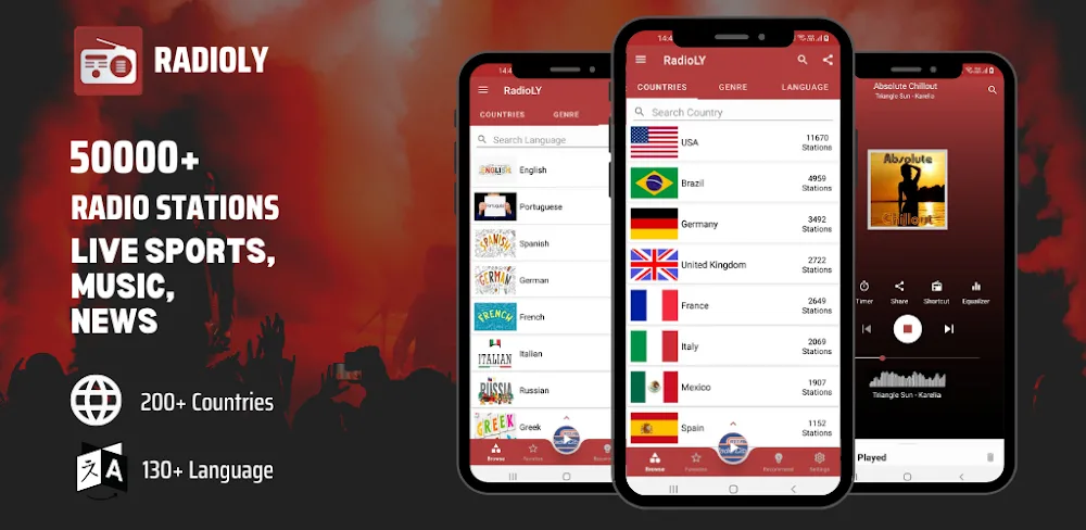 RadioLY v10.10.6.3 MOD APK (Premium Unlocked)