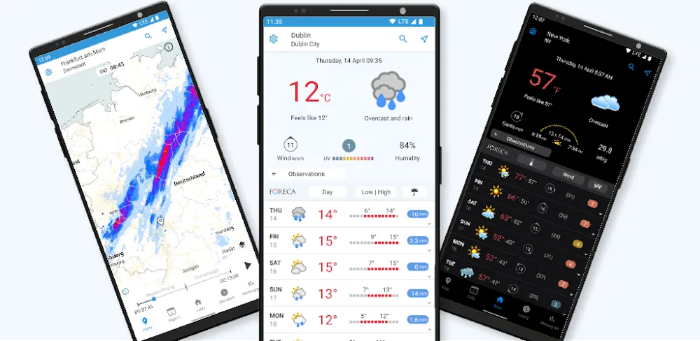 Foreca Weather & Radar v4.4.80.1 MOD APK (Premium Unlocked)