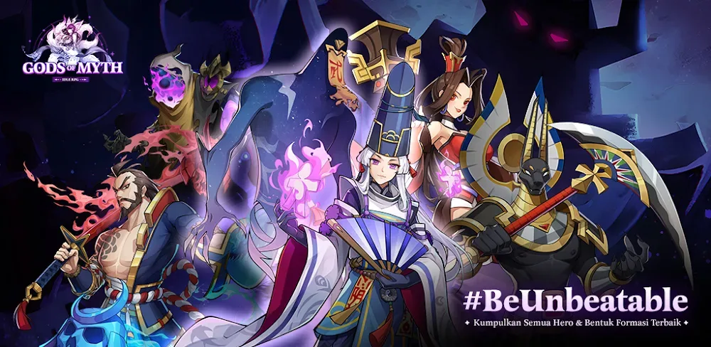 Gods of Myth: Idle RPG v0.0.0.24 MOD APK (Damage & Defense Multipliers, God Mode)