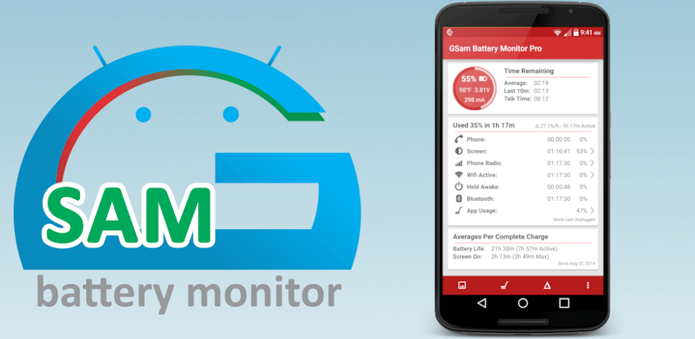 GSam Battery Monitor Pro v3.47 APK + MOD (Full, Optimized, Lite)