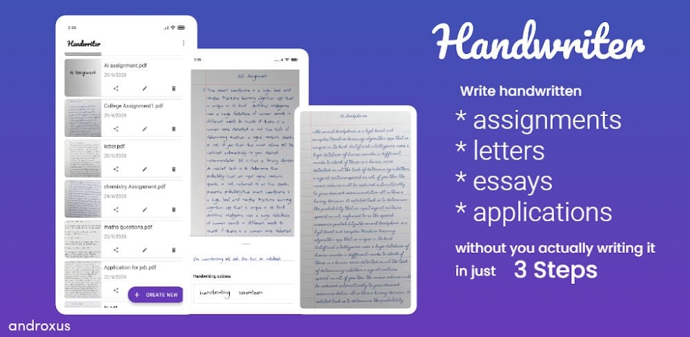 Handwriter v1.1.9.0 MOD APK (Premium Unlocked)