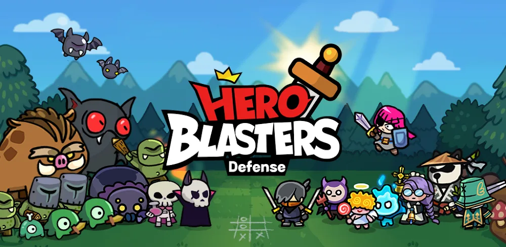 Hero Blasters: Defense v1.1.1.3 MOD APK (Menu, Currency, Free Purchase)