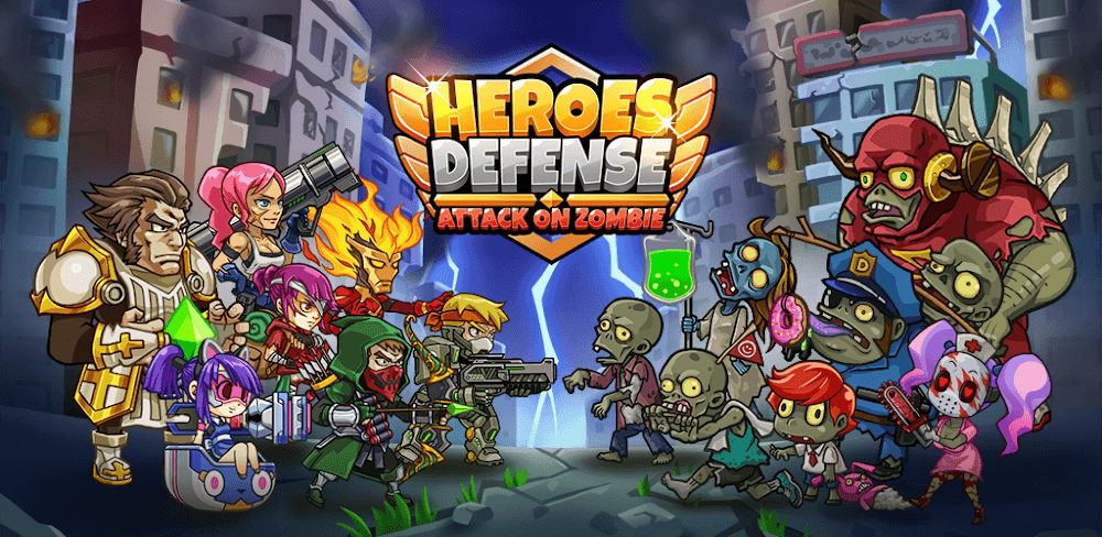 Heroes Defense: Attack Zombie v1.1.0.7 MOD APK (Unlimited Money)