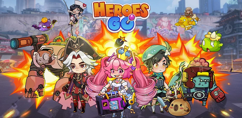 Heroes Go v1.1.0.015 MOD APK (High Speed, Max Bag Limit, Ads Removed)