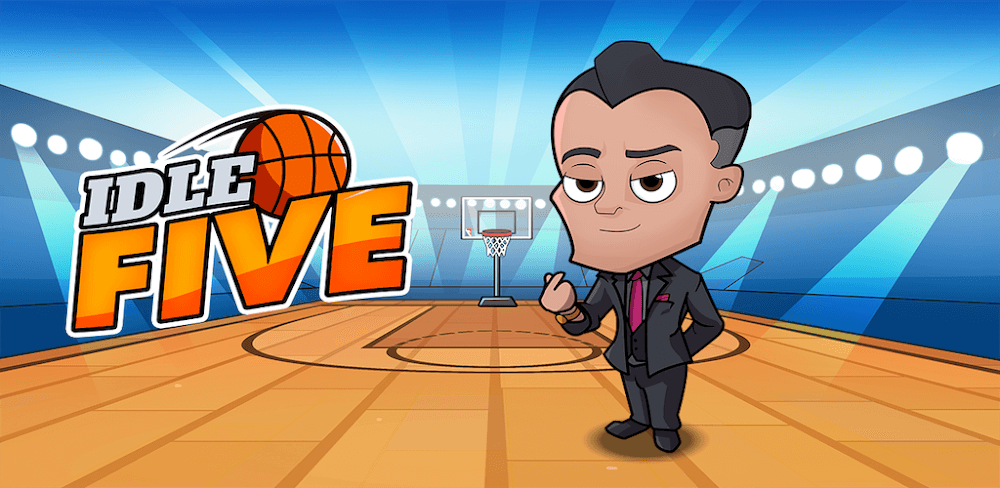 Idle Five Basketball Tycoon v1.1.51.1 MOD APK (Menu, Money, Energy)