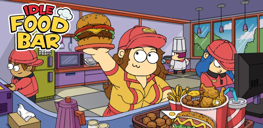 Idle Food Bar v1.1.56.28 MOD APK (Speed Game Multiplier, Free Shopping)