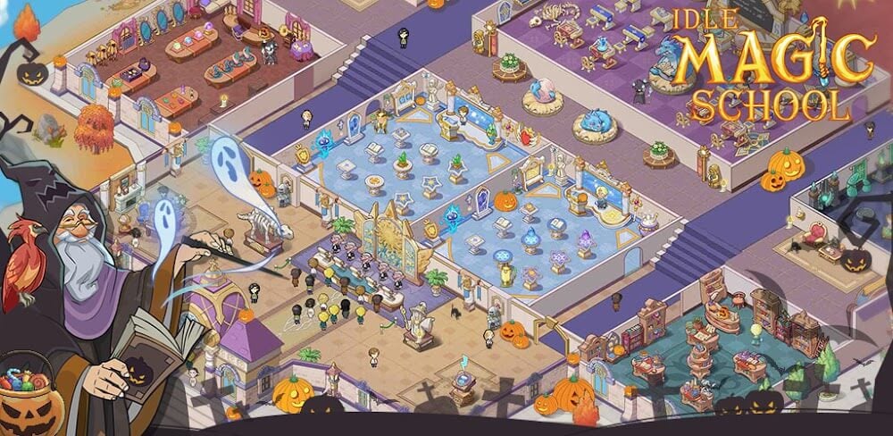 Idle Magic School v3.3.1.5 MOD APK (Unlimited Holy Water, Magic Fruit)