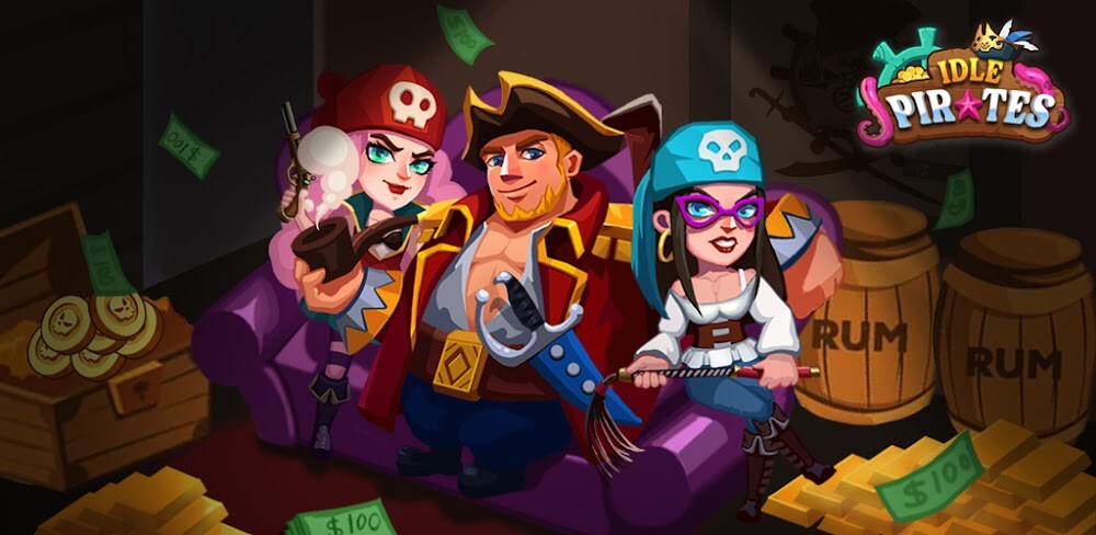 Idle Pirate – Deep Sea Tycoon v1.1.0.9 MOD APK (Unlimited Gold, Diamonds, Rum)