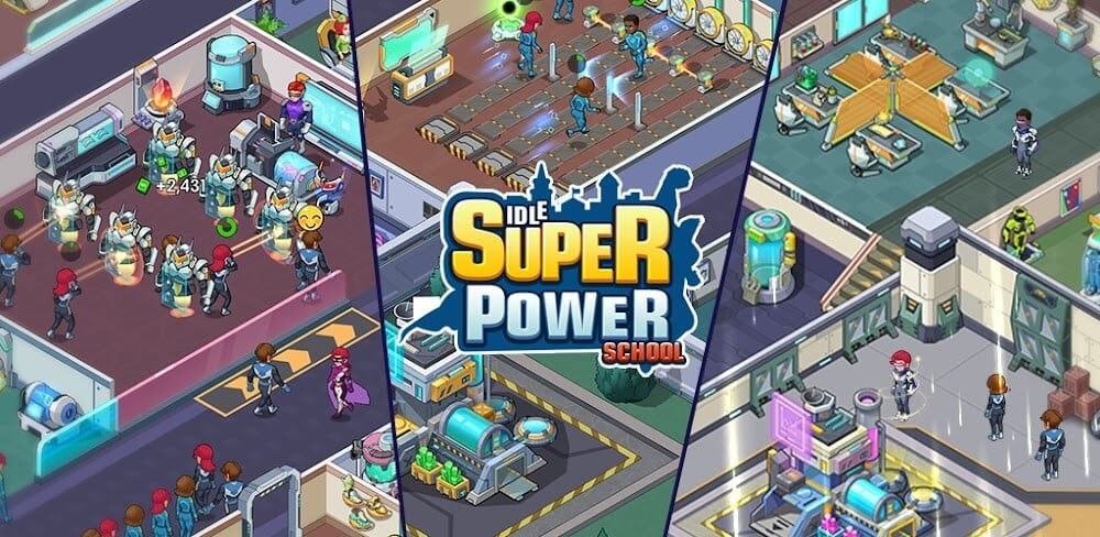 Idle Superpower School v2.2.3.7 MOD APK (Free Rewards, Unlimited Money)