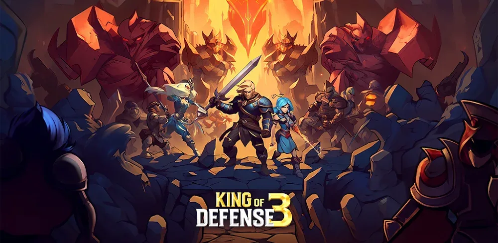 King Of Defense III: Survival v1.1.0.500 MOD APK (Unlimited Gems, God Mod)
