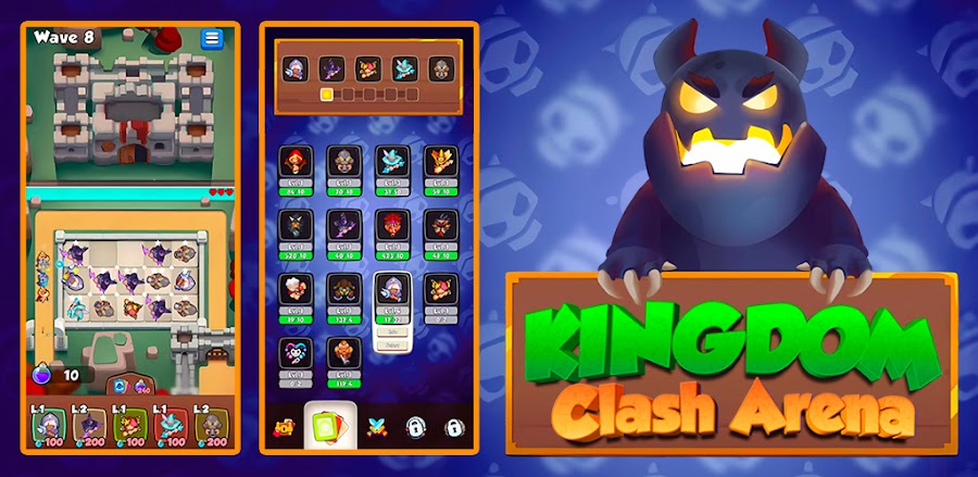Kingdom Clash Arena v1.1.2.4 MOD APK (Menu, Hight Damage, Unlimited Gold, Free Shopping)