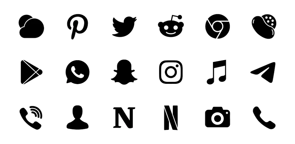 Lena Black – Glyph Icon Pack v2.2.1.6 APK (Full Version)