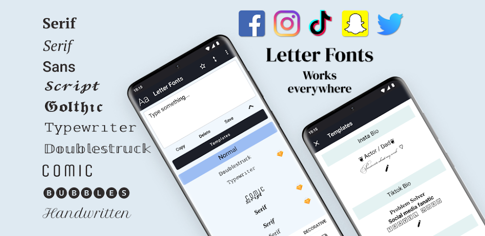 Letter Fonts v1.1.4.6 MOD APK (Premium Unlocked)