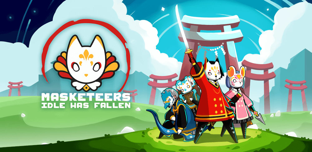 Masketeers: Idle Has Fallen v4.4.35.0 MOD APK (One Hit, God Mode, Gold Drop)
