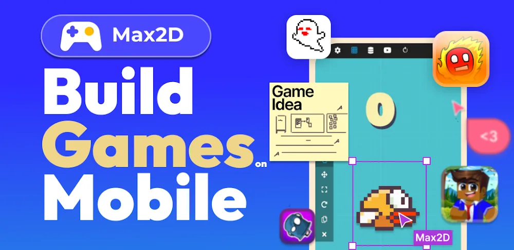 Max2D: Game Maker v2026.2026.03.30 MOD APK (Premium Unlocked)