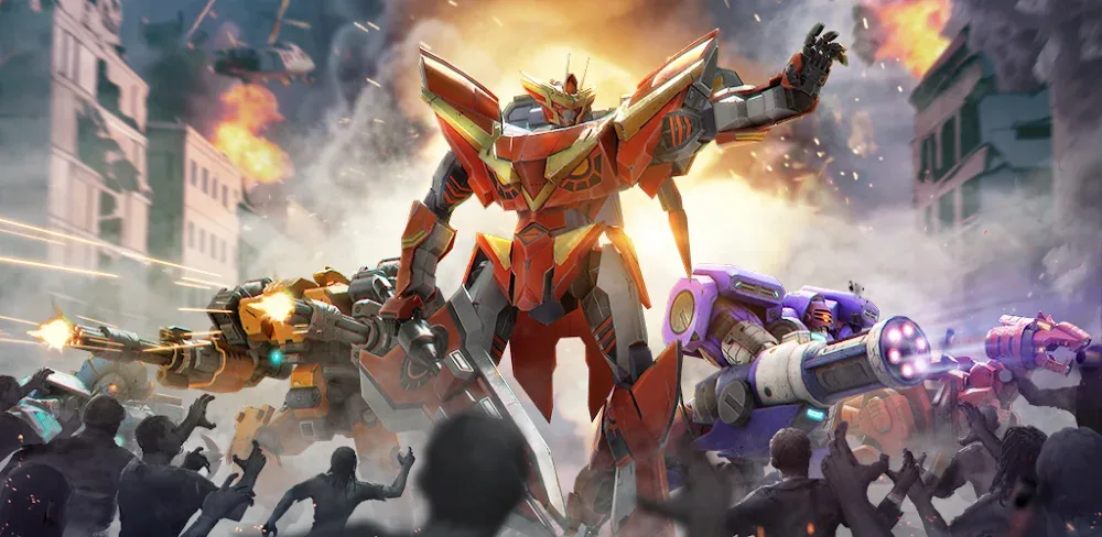 Mech Assemble: Zombie Swarm v1.1.6.52 MOD APK (Menu ,Game Speed)