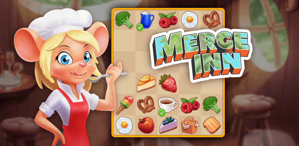 Merge Inn v7.7.19.1 MOD APK (Coins/Gems Earn x1000, Energy/Gems/Coins No-Decrease,)