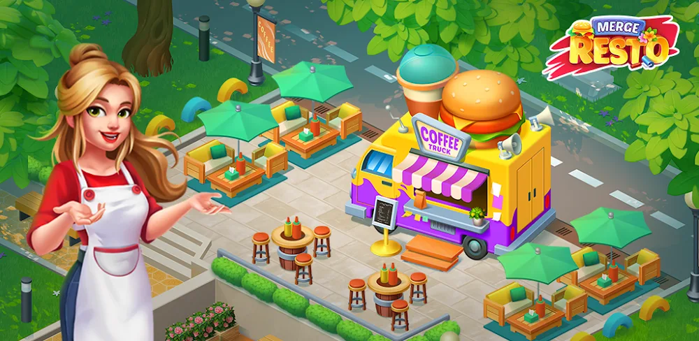 Merge Resto v1.1.0.16 MOD APK (Make 1k Energys/30k Gems/50k Coins, No-ADS)