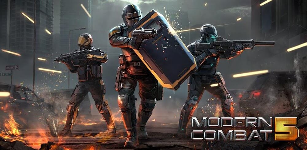 Modern Combat 5 v6.0.77a  MOD APK (Menu, God Mode, Antiban)