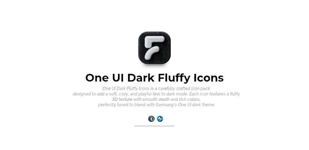 OneUi Dark Fluffy Icons v3.3.7.0 APK (Full Version)