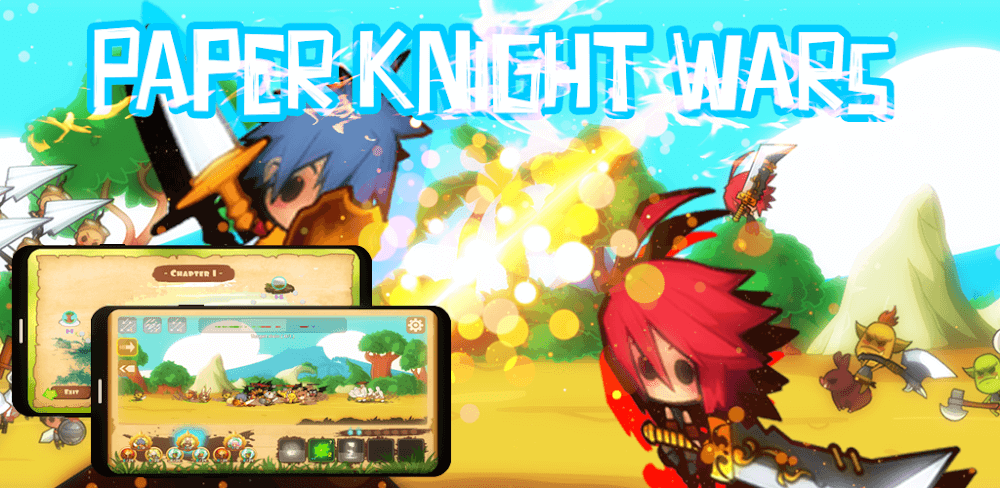 Paper Knight Wars v25.25.11.27 MOD APK (Damage/Defense Multiplier, No CD)