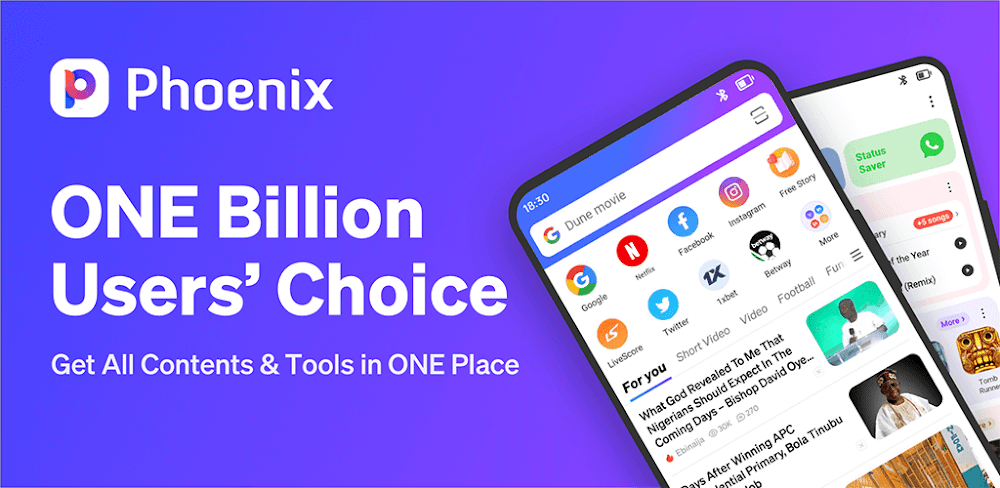 Phoenix Browser v21.21.0.1.6445 MOD APK (Premium Unlocked)