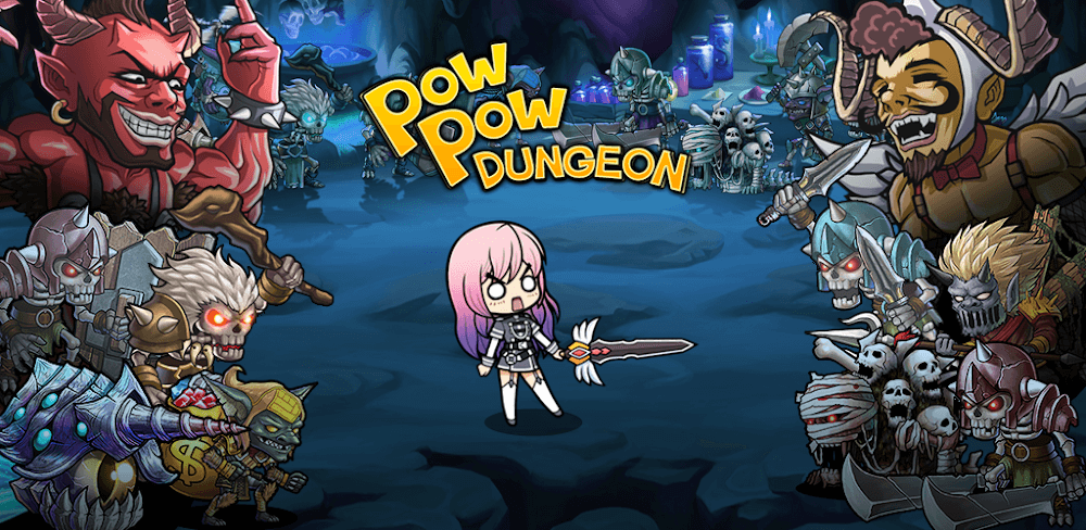 Pow Pow Dungeon: Idle MOD APK v1.1.2.7 (Always Critical, Attack/Move Speed)