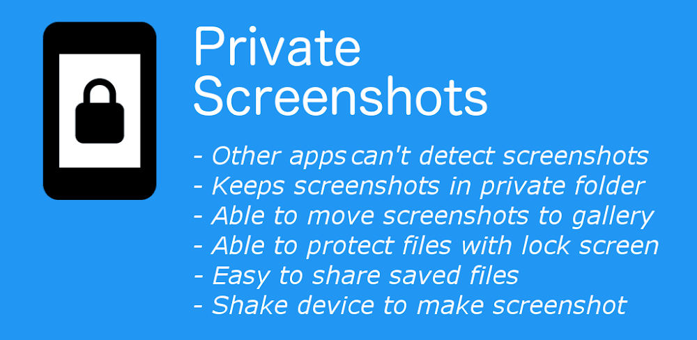 Private Screenshots v1.1.19.8 MOD APK (Premium Unlocked)
