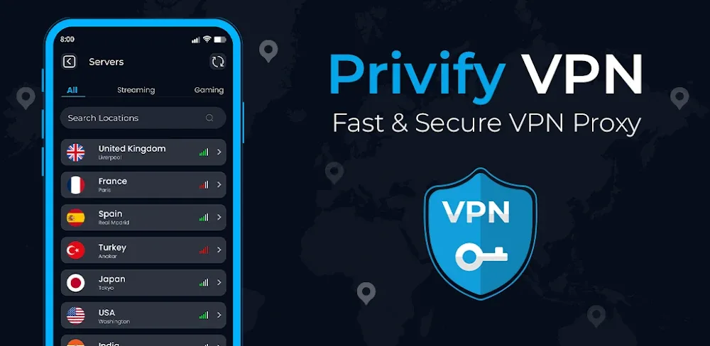 Privify: Fast Secure VPN Proxy v5.5.1.6 MOD APK (Premium Unlocked)