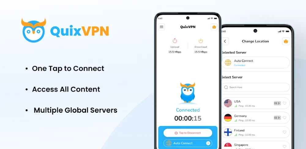 QuixVPN v1.1.13.1 MOD APK (Premium Unlocked)