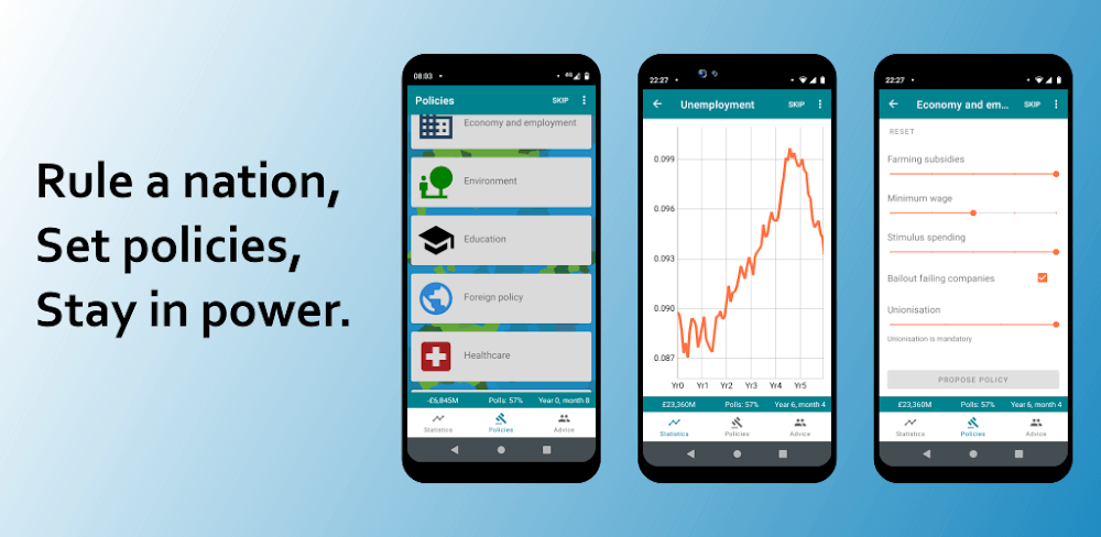 RandomNation Politics v2.2.0.17 MOD APK (Unlocked)