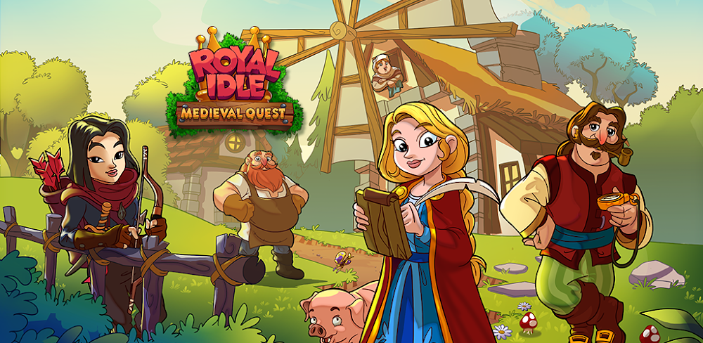 Royal Idle: Medieval Quest v1.44 MOD APK (Free Upgrades)