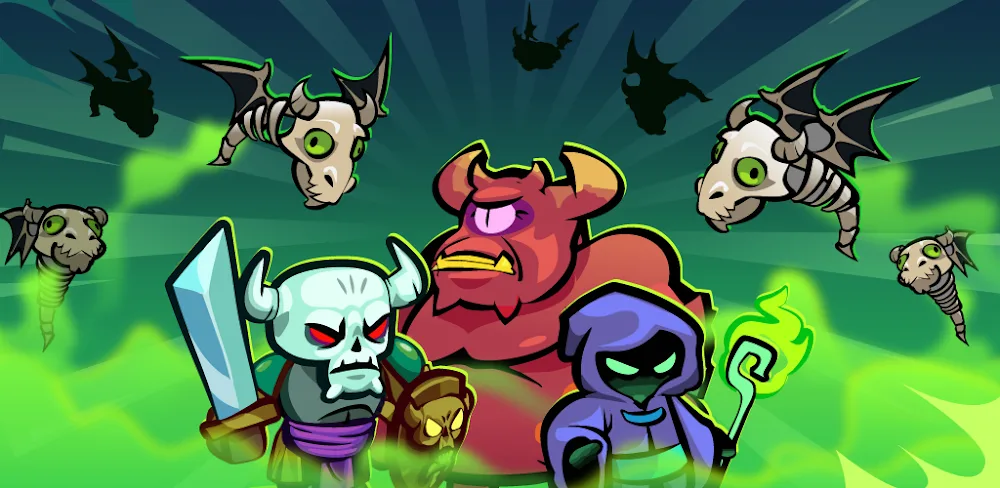 Skeleton Wars v21.21.0.6 MOD APK (Menu, Attack & Defense Multiplier, God Mode)