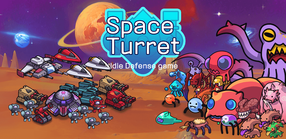 Space Turret Defence v1.67 MOD APK (Damage Multiplier, God Mode)