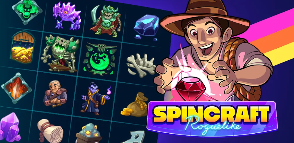 SpinCraft: Roguelike v2.2.25.08 MOD APK (Menu, High Rewards)