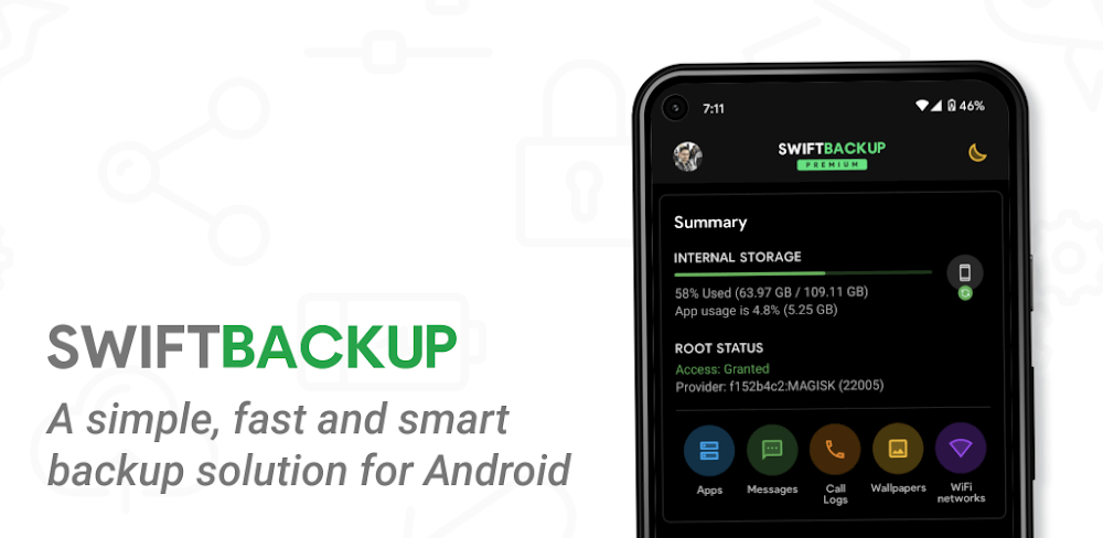 Swift Backup v5.5.0.8 MOD APK (Premium Unlocked)