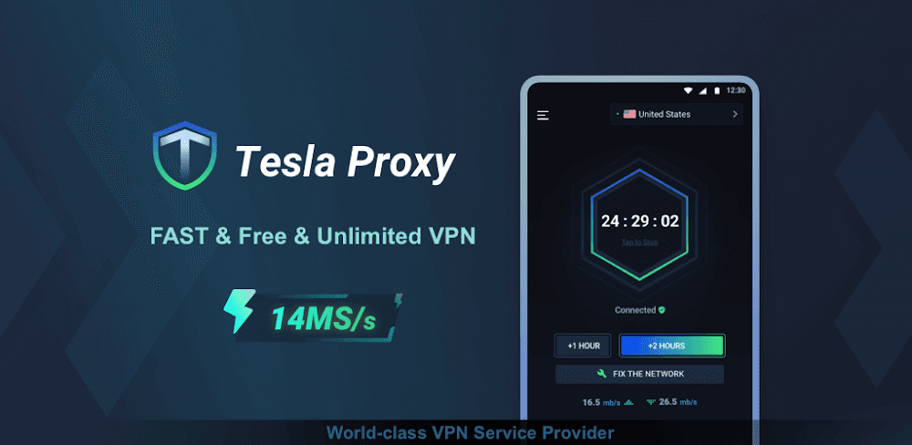 Tesla Proxy v1.1.3.008 MOD APK (Premium Unlocked, No ADS)