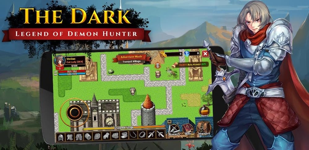 The Dark RPG v2.2.0.4 MOD APK (Dumb Enemy, Unlimited Diamonds)