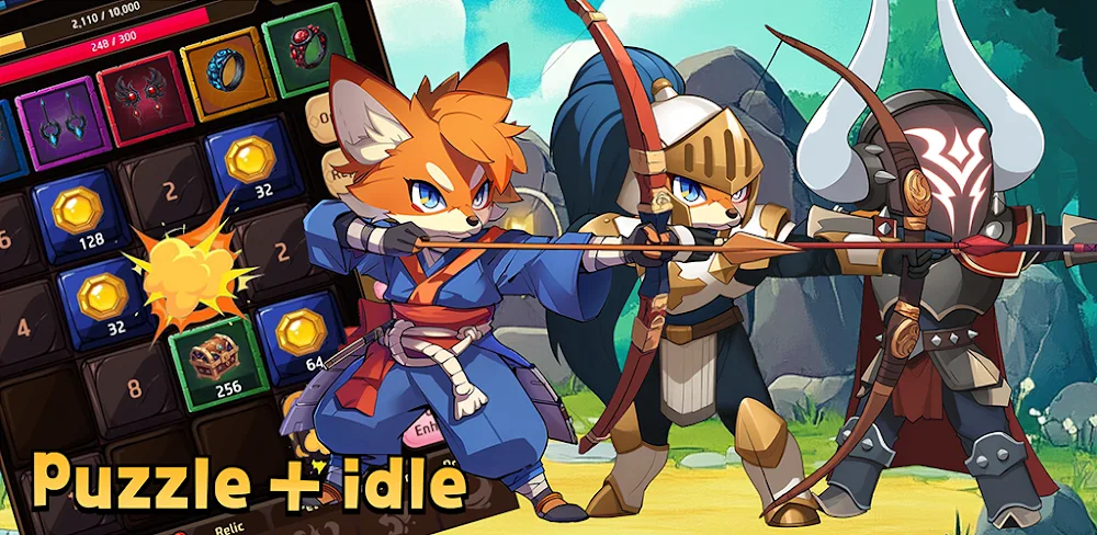 The Legendary Fox Idle v1.1.210 MOD APK (Menu, Gold, Diamonds. Rubies)