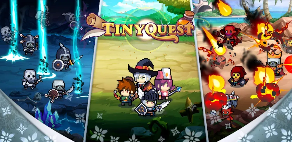 Tiny Quest : Idle RPG Game v1.1.10.5 MOD APK (Menu, Unlimited Diamonds, Speed)