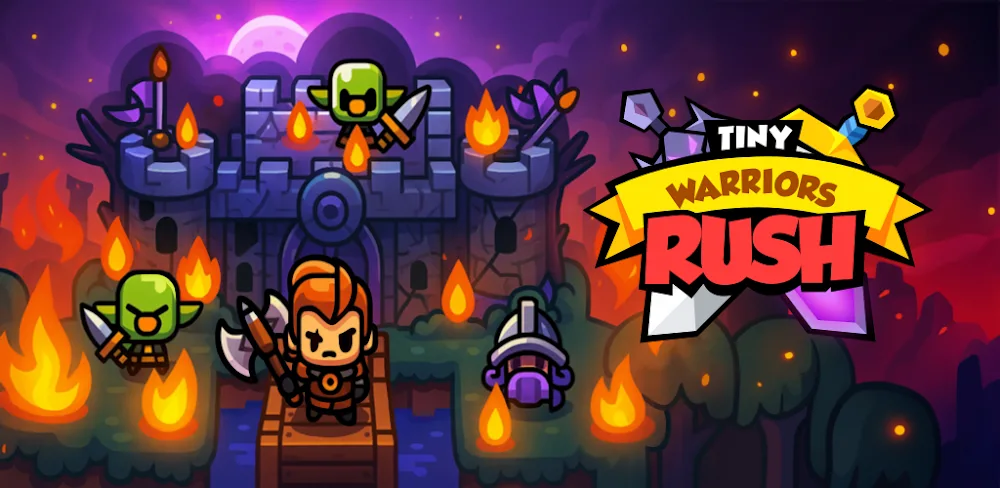 Tiny Warriors Rush v1.1.13.2 MOD APK (Menu, High Meat, No ADS)