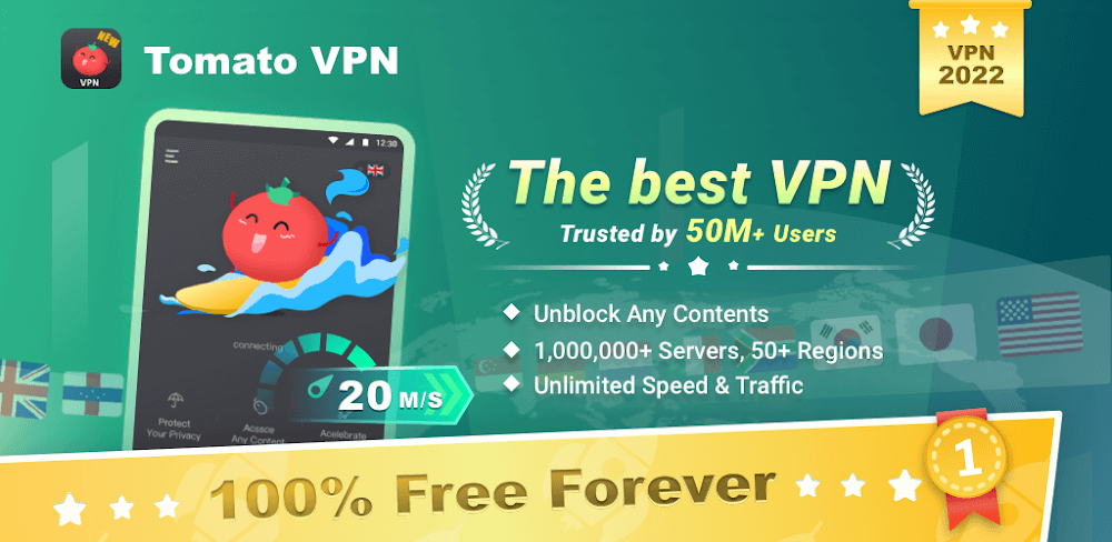 Tomato VPN v2.2.88.37 MOD APK (Pro Unlocked)