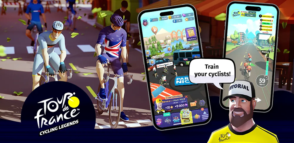 Tour de France Cycling Legends v3.3.0.6 MOD APK (Menu, Game Speed)