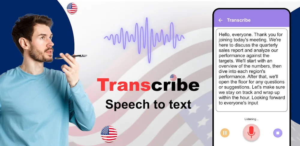 AI Speech to text: Transcribe v1.39 MOD APK (Premium Unlocked)