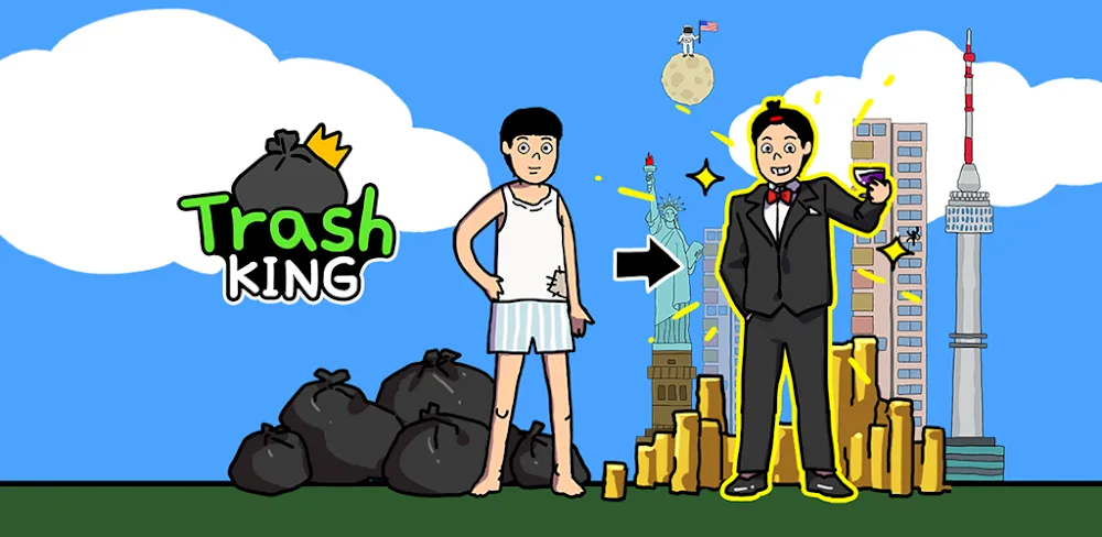 Trash King v1.1.0.33 MOD APK (Unlimited Money, Gems, No ADS)