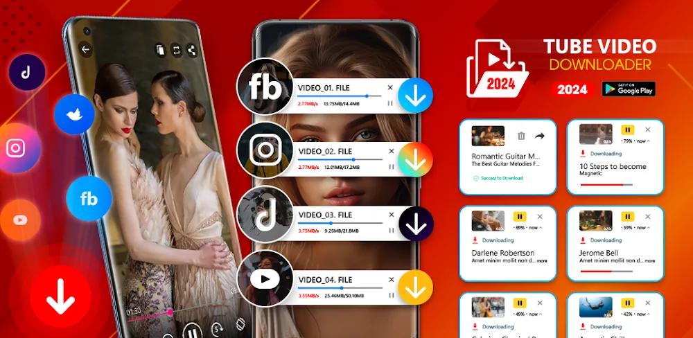Tube Video Downloader v5.1 MOD APK (Premium Unlocked)